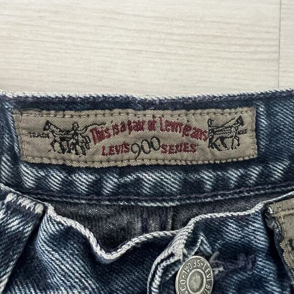 VTG 90’s Levi's 900 Series High Rise Tapered Silver Tab Jean Womens 24x30 USA 92 - Picture 3 of 12